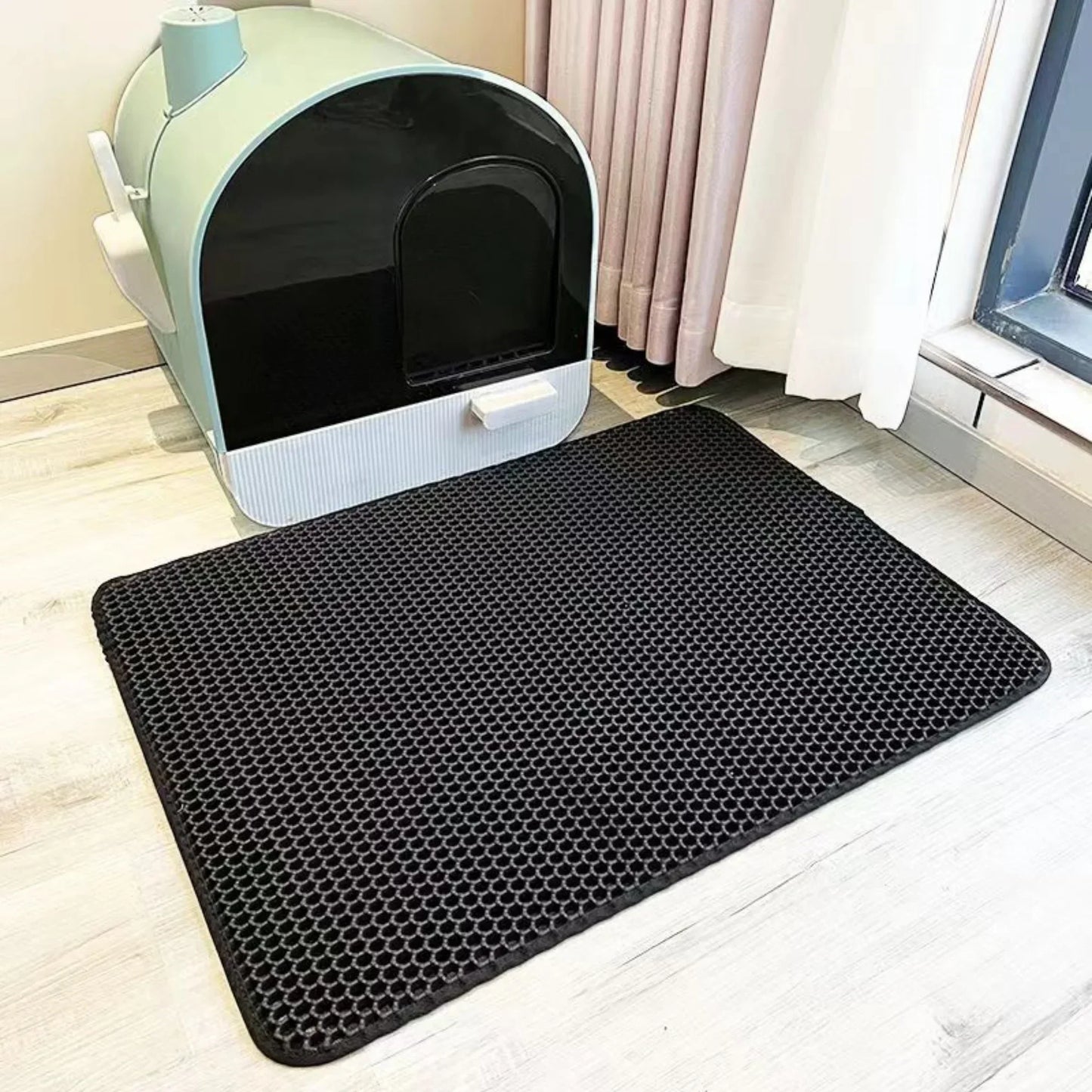 Waterproof Cat Litter Mat – Double Layer Anti-Tracking Pet Mat