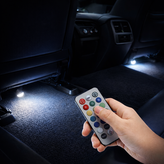 Wireless RGB Car Ambient Lights – Remote Control Interior Mood Lighting Kit