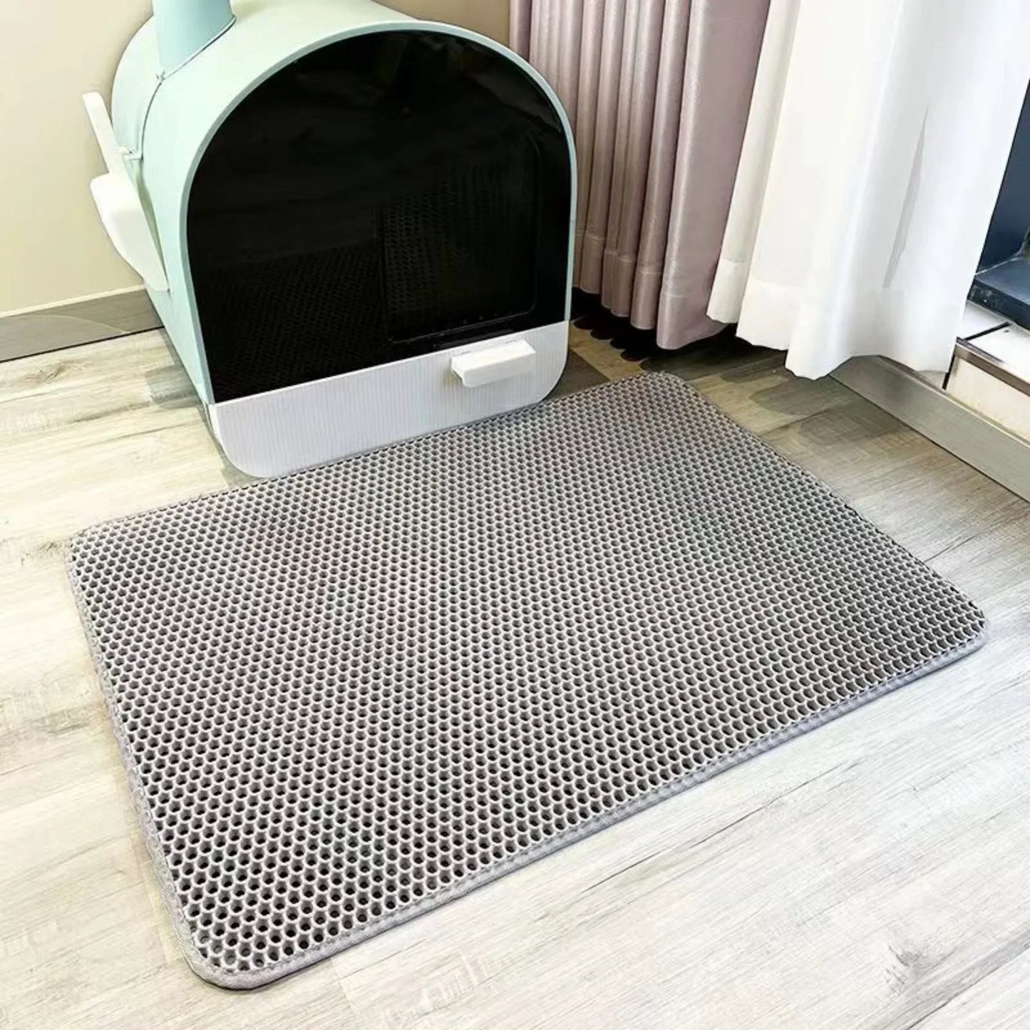 Waterproof Cat Litter Mat – Double Layer Anti-Tracking Pet Mat