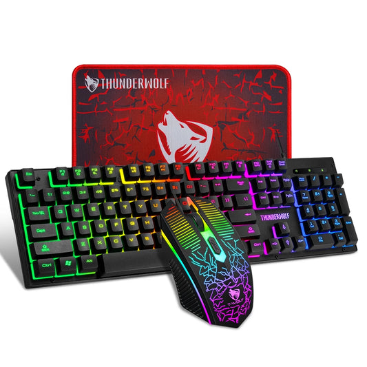 RGB Gaming Keyboard & Mouse Combo – Backlit Setup Kit