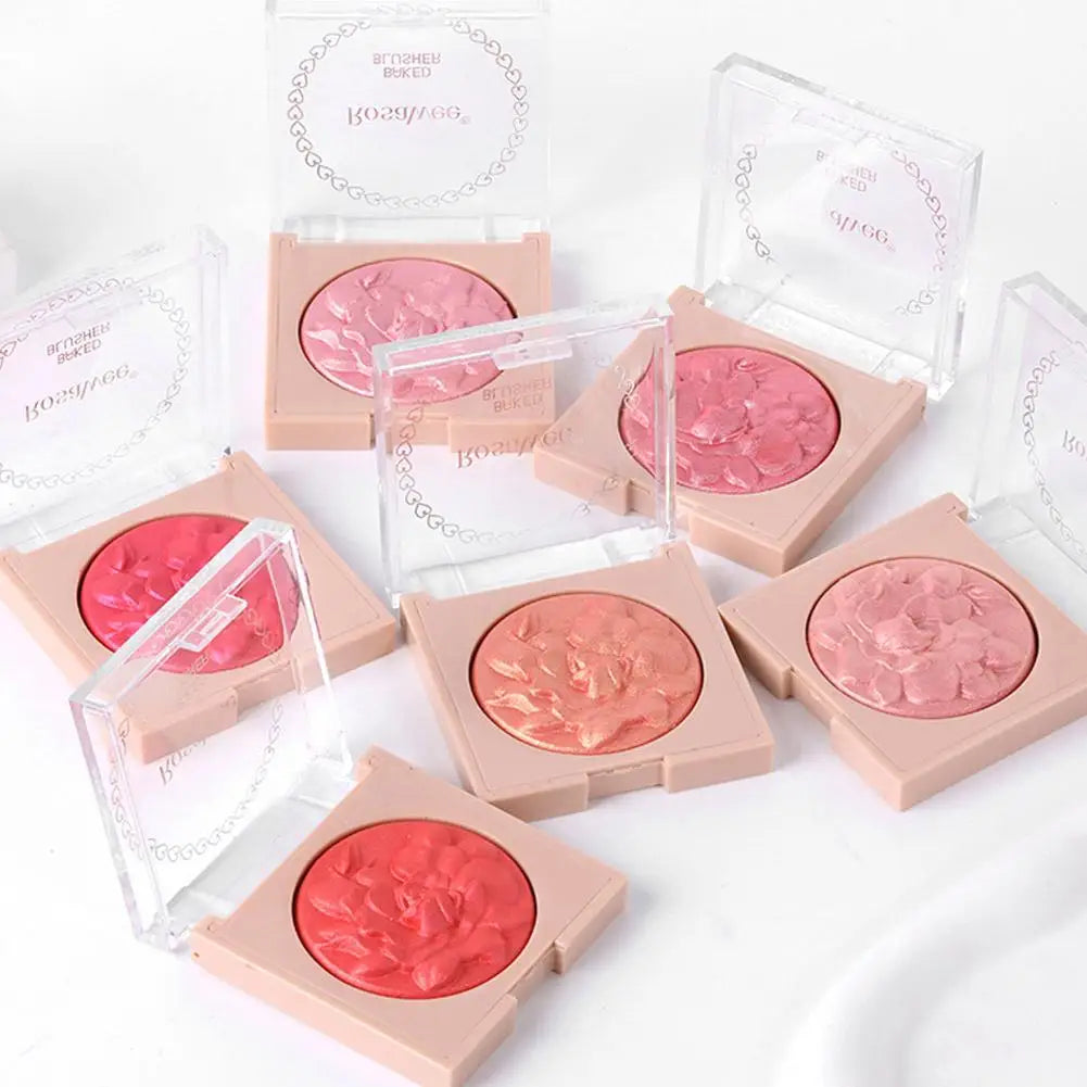 Glow Shimmer Blush & Highlighter – Radiant Rose Finish for a Natural Luminous Look