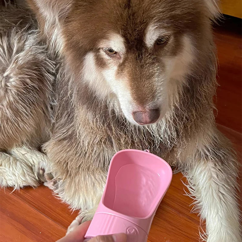 2-in-1 Portable Dog Water Bottle & Food Container – Travel Pet Dispenser