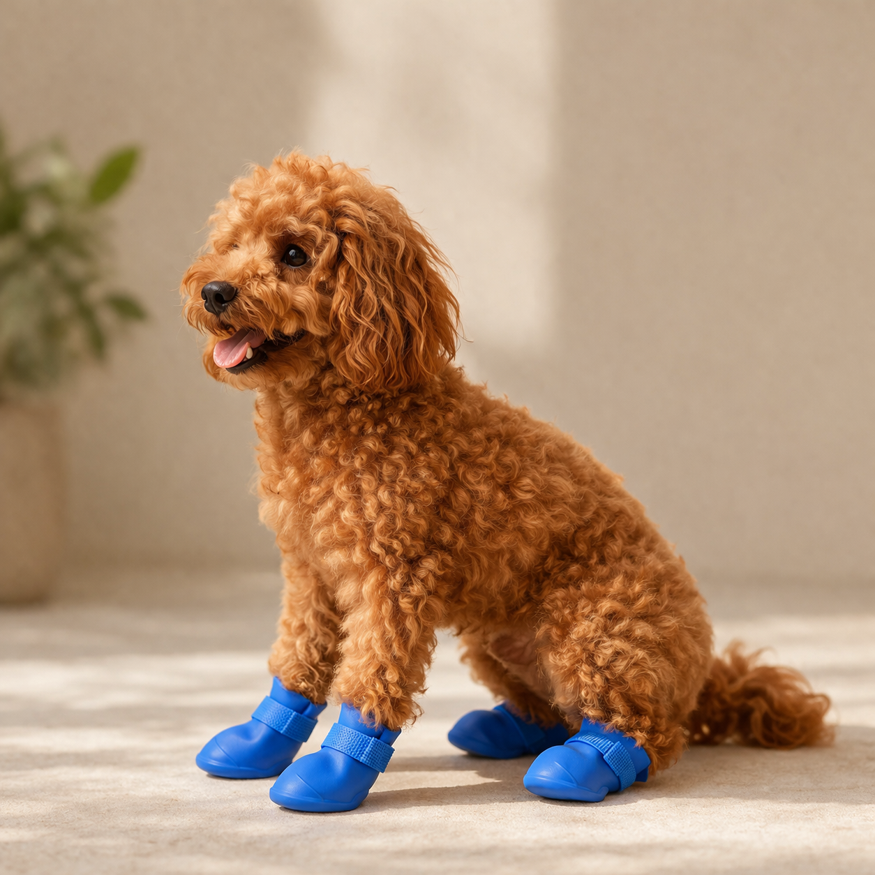 Waterproof Dog Boots (4-Pack) – Anti-Slip Rain Shoes for Clean & Protected Paws